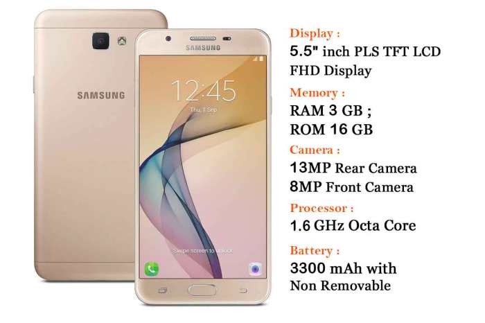 Samsung j7 phone specification